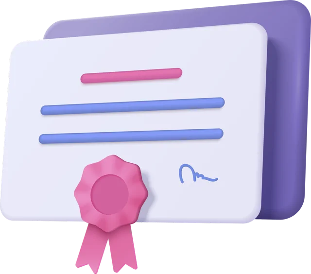 Imagem de um certificado